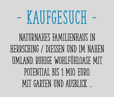 Kaufgesuch