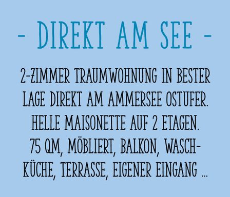 Direkt am Ammersee