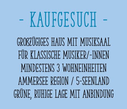 Kaufgesuch