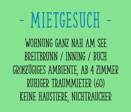 Mietgesuch