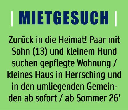 Mietgesuch
