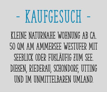 Kaufgesuch